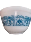 Vintage Pyrex 401 Nesting Mixing Bowl 1 1/2 Pt Horizon Blue USA White Baking