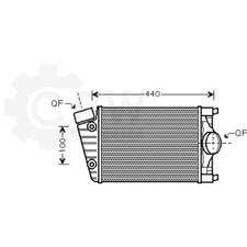 Ladeluftkühler Porsche 911 Cabriolet 996 3.6 Turbo 4 365x220