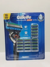 NEW GILLETTE PROGLIDE PLUS RAZOR  CARTRIDGES  REFILL 16 COUNT  5 BLADE SHAVING