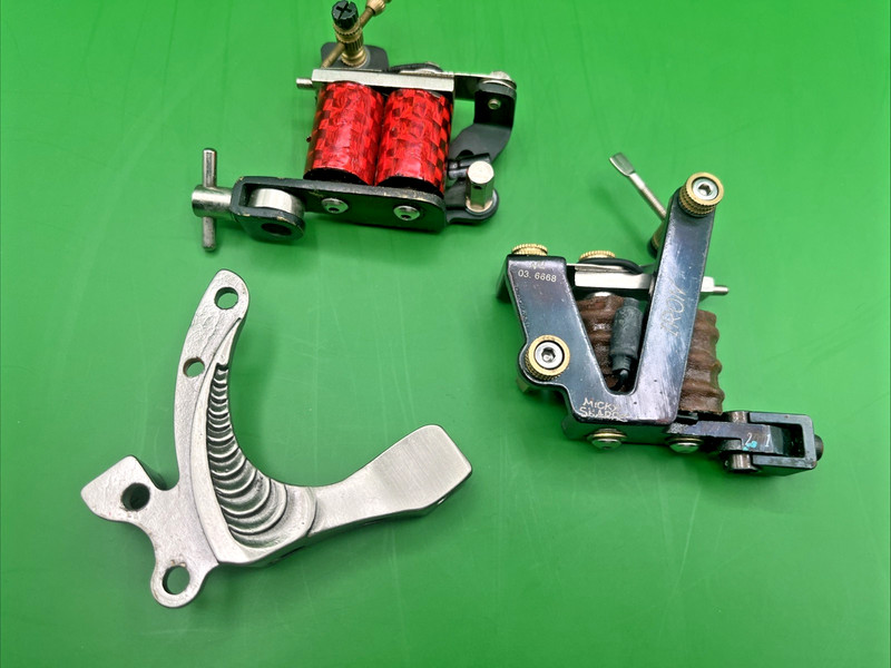 2011 Micky Sharpz No. 03.6668 Tattoo Gun lot of 2 two Coil Iron Replica? Read