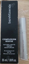 BareMinerals Complexion Rescue Natural Matte Tinted Moisturizer 1.18 oz & BRUSH!