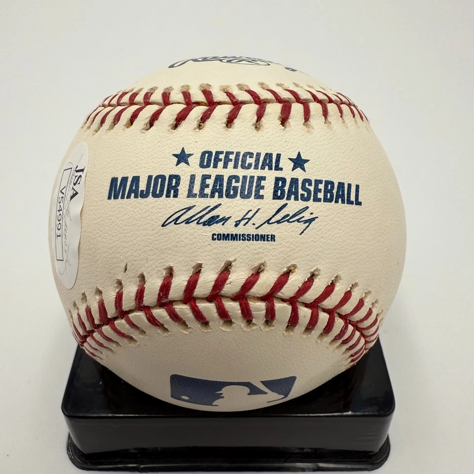 AL KALINE SIGNED/AUTO'D OFFICIAL RAWLINGS MLB MAJOR LEAGUE BASEBALL HOF 80- JSA - Image 3 of 4