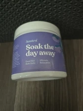 Asutra Soak The Day Away Dead Sea Bath Salts Relaxation 16 oz Lavender Chamomile