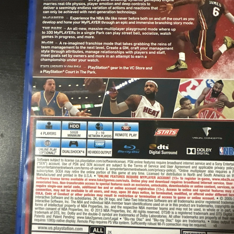 NBA 2K14 (PS4 Sony PlayStation 4) - Complete In Box CIB - Image 4 of 4