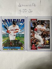 Topps 2026 Series 1-8 Bit Ballers & Base Roman Anthony Red Sox MLB Rookie-2 Card