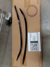 Used For Benz W117 CLA45 Front Bumper Side Splitter Lip Shark Fins Glossy Black