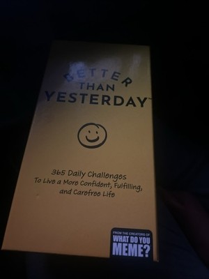 ''Better Than Yesterday'' Self Help 365 Daily Challenges Game New 4D