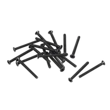 M2 x 20mm Phillips Flat Head Screws Carbon Steel Machine Screws Black 350pcs