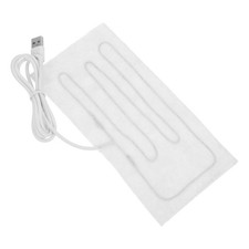 USB Electric Heating Pad White 20.00 X 10.00 X 0.20 cm for Small Pets
