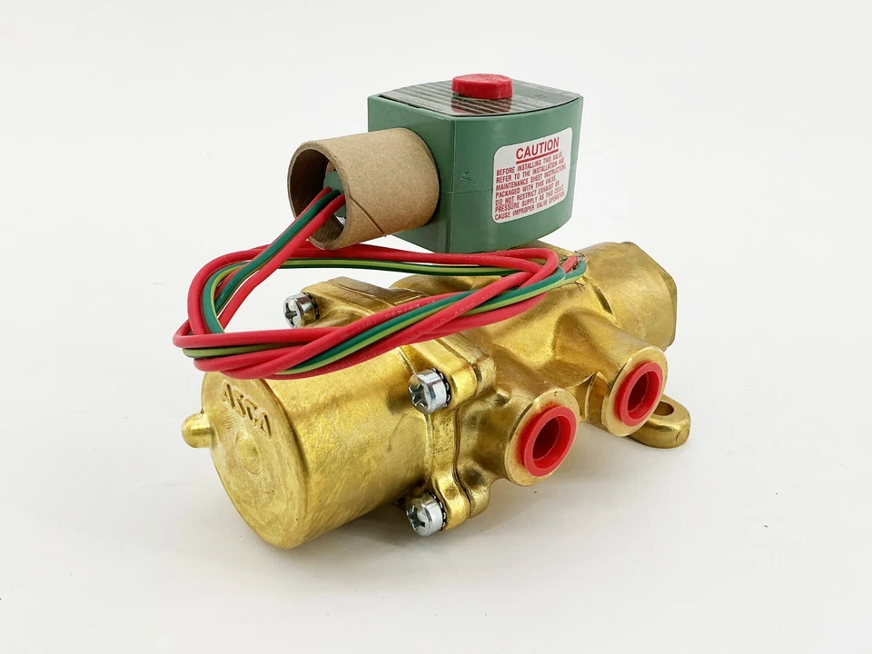 New Asco 8344G072 24VDC Solenoid Valve 10-125PSI 3/8" Pipe 11.6W - Image 3 of 4