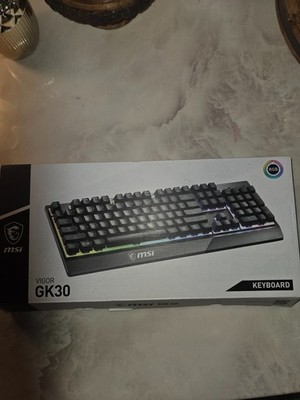 MSI VIGOR GK30 US LED Gaming Keyboard OPEN BOX - looks new, not used