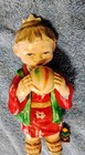 Vintage Japanese Child Figurine With Ball Doll Hand Painted 6" Tall  — photo 5