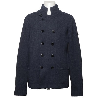 Ben Sherman, Strickjacke, Herren, Größe: XL, Blau, Wolle, Einfarbig #bCJ