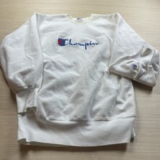 Vintage Champion Reverse Weave Sweatshirt 90s Script Big Logo XL Made in USA Men