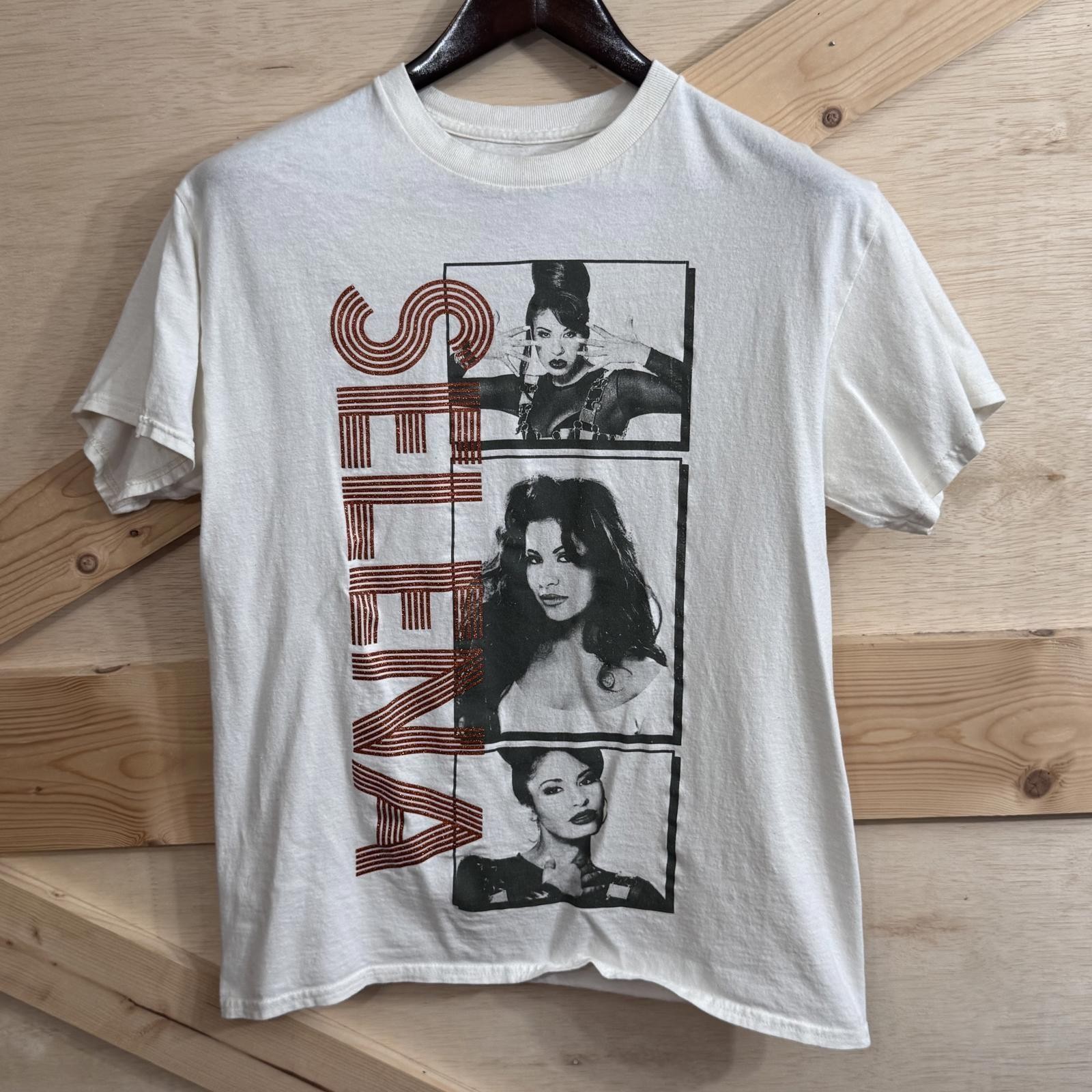 Selena Shirt Womens Medium White Official Merchandise Graphic Concert Tee Music