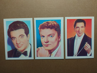 1959 Kane Disc Stars 10 #12 #13 LOT OF 3 MANTOVANI,GUY MITCHELL,FRANKIE VAUGHAN