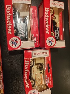 Vintage Budweiser trucks in original package