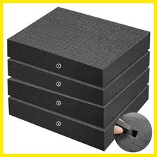 4 Pack Gun Case Foams-16 x 12 x 2 Inch Pick and Pluck Shadow Packing Foam She...