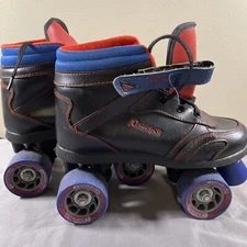 CHICAGO Skates Boys Black Red Sidewalk Roller Skates Size 4