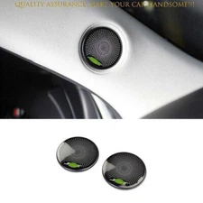 For Mazda CX-5 CX5 2017-24 Black Steel A Pillar Post Speaker Sound Cover Trim 2P