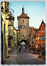 Germany Rothenburg Vintage Postcard Continental
