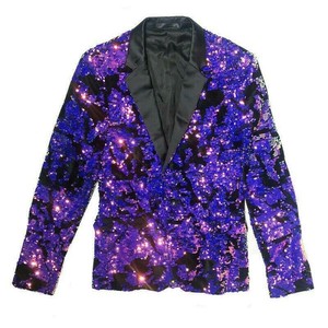 purple glitter jacket