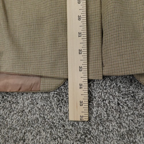 Ralph Lauren Chaps Jacket Mens 44L Brown Beige Button Sports Coat Blazer Suit - Picture 15 of 17