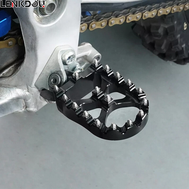 CNC Wide Footrests Foot Pegs Pedals For Kawasaki KX 65 80 85 KX100 112 RM100 65 - Image 4 of 4