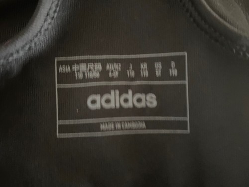 adidas Girls Crop Top Size 4/5 - Picture 4 of 5
