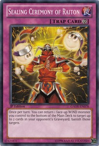 Sealing Ceremony of Raiton - GAOV-EN078 - Common - Unlimited Edition x3 - Near M