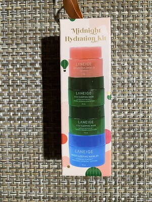 LANEIGE MIDNIGHT HYDRATION 4-pc. KIT (travel size): NEW SEALED BOX