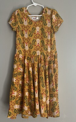 Dot Dot Smile Deer Pattern Ballerina Style Twirl Dress Size 7 NWT