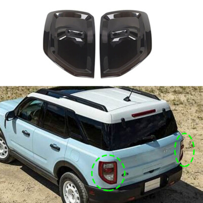 Tranlucent Rear Taillight Lamp Panel Cover Trim Guard For 21+ Ford Bronco Sport