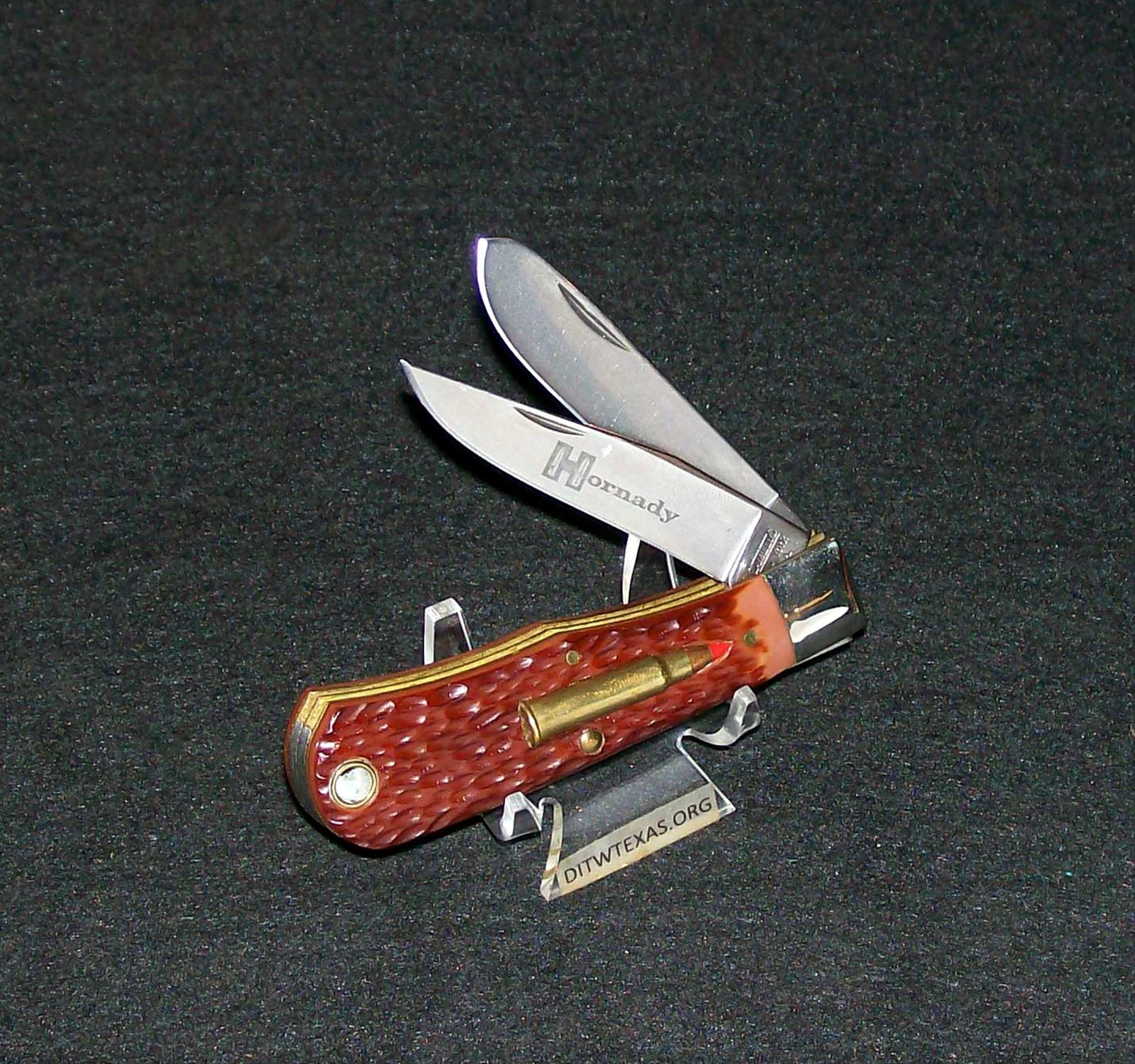 Camillus Remington Knife 17 Cal. Hornady 35/8" 1990's USA W/Packaging