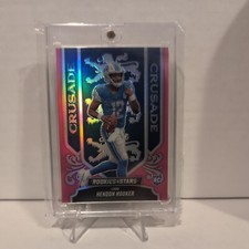 Hendon Hooker Crusade Pink Prizm Rookie Card /75 SP 2023 Panini Rookies & Stars