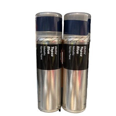 BMW TOPASBLAU METALLIC SPRÜHLACK 300ML DOSEN HALFORDS x2