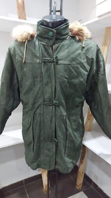 FACIMP LEATHER JACKET Women Woman Genuine Leather Green Size 44 PGC036LZ