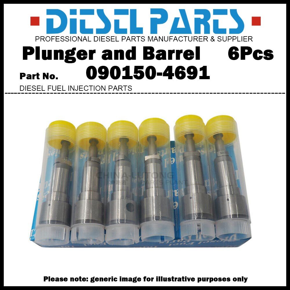 6Pcs Plunger and Barrel 4691 090150-4691 for HINO 500 Ranger H07C