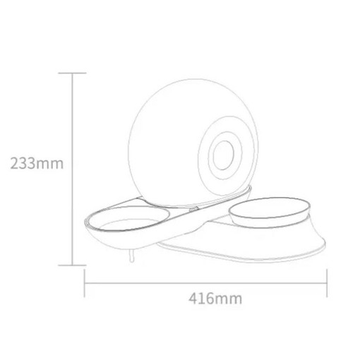 POPOCOLA Snail-Shaped Water Bowl And Feeder - Picture 10 of 11