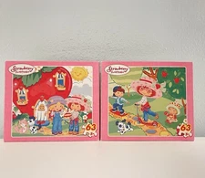 Lot Two Strawberry Shortcake Puzzles Berry Fun and Life is Delicious 63 Pieces
