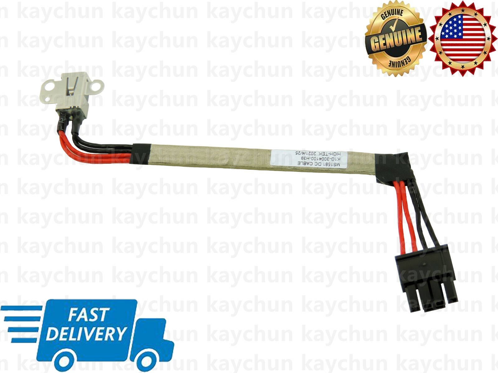 Connecteur D'alimentation DC Jack Pour MSI GL66 - Marque Kinpower, Référence DCMS006, Neuf Sous Emballage