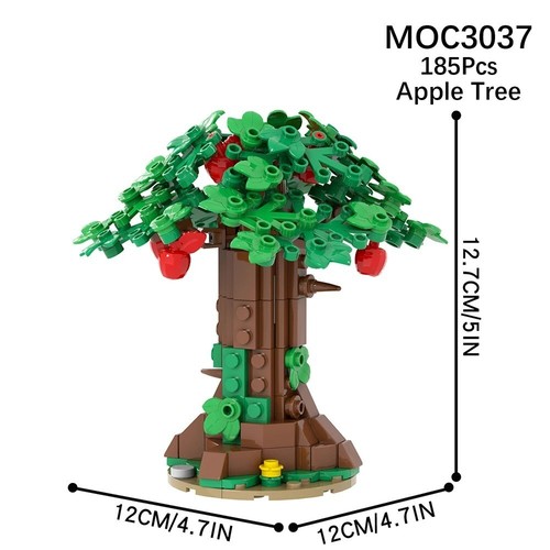 Tree Pine Palm Spruce Maple Birch Cherry Bloom Bush Building Block for LEGO - Picture 90 of 121