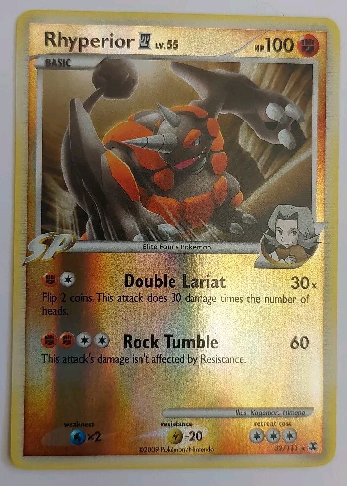 Pokémon TCG Rhyperior Rising Rivals 32 Reverse Holo Rare - NM