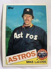 1985 Topps Baseball Card #666 Mike LaCoss Houston Astros NmMt Free Shipping!