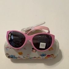 NWT Disney TsumTsum Girl  s Sunglasses  Hard Case Set 100 UV Protection Pink 3 