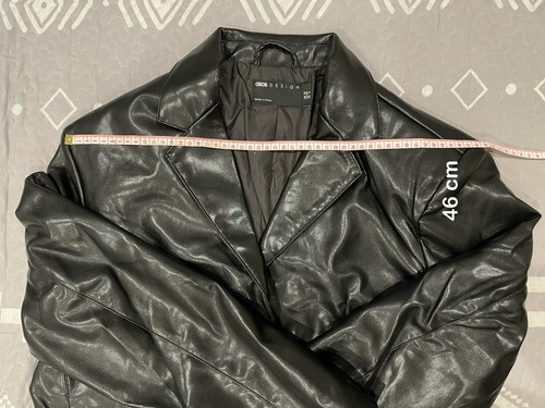 Women's Oversized Jacket Faux Leather Blazer - ASOS DESIGN - Size US6 - New - Picture 8 of 14