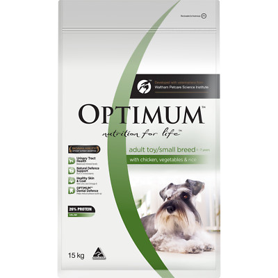 Optimum Adult Toy/Small Breed Dry Dog Food Chicken Vegetables