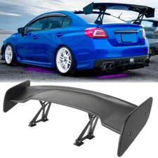 47" Rear Trunk Spoiler Tail Wing Adjustable Matte Black For Subaru WRX/STI Sedan