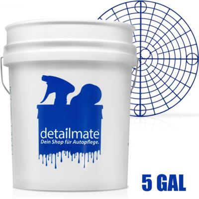 Wash bucket car care car wash GritGuard 5 gal detailmate + bucket attachment blue 