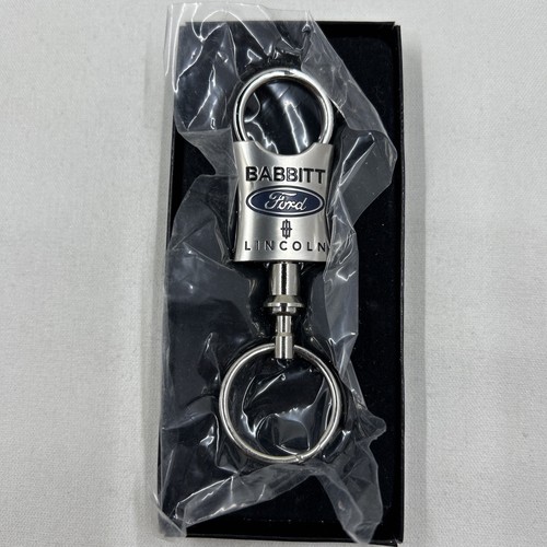 LINCOLN Ford Babbitt Key Fob Ring METAL Official Ford Prod